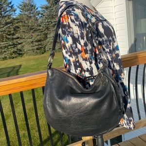 Coach Black Leather Hobo, Vintage